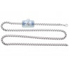 Solid Sterling Silver Mens Square Box Chain 4 mm 22 24 26 30 inch