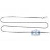 Solid Sterling Silver Womens Rope Chain 1.5 mm 16 18 20 22 24"