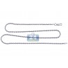 925 Sterling Silver Mens Womens Rope Chain 2 mm 16 18 20 22 24"
