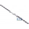 Solid Sterling Silver Mens Rope Chain 6 mm 24 26 30 inches