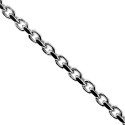 Sterling Silver Cable Solid Link Womens Chain 1.5 mm