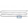 Solid Sterling Silver Mens Cable Chain 2.5 mm 20 22 inch