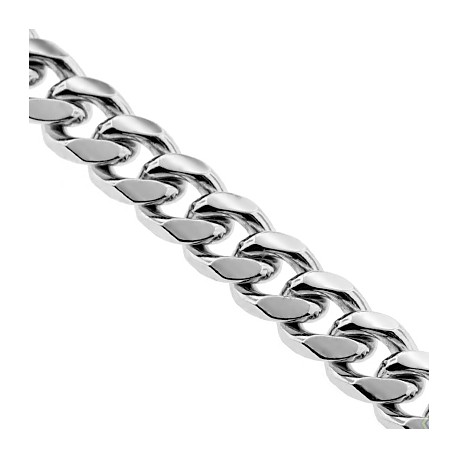 925 Silver Solid Miami Cuban Link Mens Chain 4 mm 22 28 30 inch