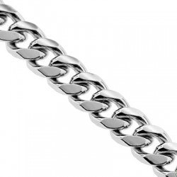 Sterling Silver Solid Miami Cuban Link Mens Chain 7 mm