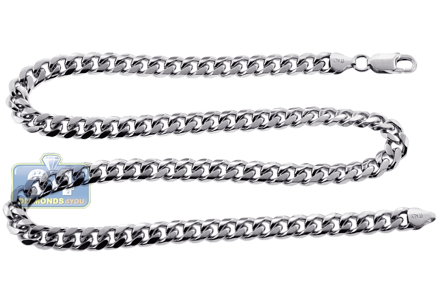 19mm Men's 925 Sterling Silver Solid Cuban Link Chain Necklace 24-36in Free Ship