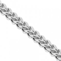 Sterling Silver Hollow Franco Mens Chain 4 mm