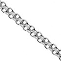 Italian 925 Silver Bismark Mesh Link Womens Chain 2.5 mm