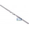Italian 925 Silver Bismark Mesh Link Womens Chain 2.5 mm