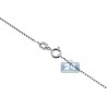 Sterling Silver Round Box Womens Chain 1 mm 16 18 20 22 24 inch