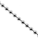 925 Sterling Silver Army Smooth Bead Womens Chain 1 mm