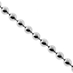 Sterling Silver Army Ball Mens Womens Chain 1.5 mm 16 18 20 inch