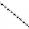 Sterling Silver Army Ball Mens Womens Chain 1.5 mm 16 18 20 inch