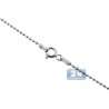 Sterling Silver Army Ball Mens Womens Chain 1.5 mm 16 18 20 inch