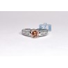 Womens Imperial Topaz Diamond Solitaire Ring 14K Gold 1.23 ct