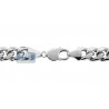 10K White Gold Hollow Miami Cuban Link Mens Chain 7.5 mm