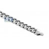 Real 10K White Gold Hollow Miami Cuban Link Mens Chain 11 mm