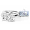14K White Gold 0.40 ct Diamond Antique Patterned Womens Ring