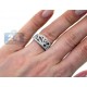 14K White Gold 0.66 ct Diamond Vintage Openwork Band Ring