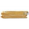 Hollow 10K Yellow Gold Puff Miami Cuban Link Mens Chain 11 mm