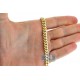 Solid 10K Yellow Gold Miami Cuban Link Mens Chain 7 mm