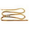 Solid 10K Yellow Gold Miami Cuban Link Mens Chain Necklace 7 mm