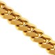 Solid 10K Yellow Gold Miami Cuban Link Mens Chain 2.5 mm