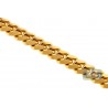 Solid 10K Yellow Gold Miami Cuban Link Mens Chain 3.5mm Lobster