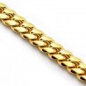 Solid 14K Yellow Gold Miami Cuban Link Mens Chain 2.7 mm