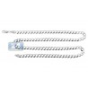 Italian 14K White Gold Solid Flat Cuban Link Mens Chain 6mm