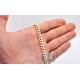 10K Yellow Gold Flat Cuban Hollow Link Mens Chain 6 mm