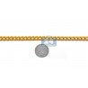 Hollow 10K Yellow Gold Miami Cuban Link Mens Bracelet 9.5mm 9"