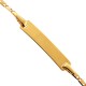 14K Yellow Gold Mariner Link Baby ID Bracelet 5 3/4 Inches