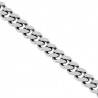 Italian 14K White Gold Curb Link Womens Necklace 1.7 mm