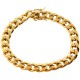 10K Yellow Gold Puff Miami Cuban Mens Bracelet 10 mm 8.75 Inches
