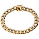 10K Yellow Gold Miami Cuban Diamond Cut Bracelet 10 mm 8.5 Inches