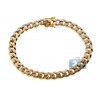 10K Yellow Gold Miami Cuban Diamond Cut Mens Bracelet 8mm 9"