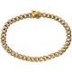 10K Yellow Gold Miami Cuban Diamond Cut Mens Bracelet 6.5 mm