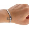 10K White Gold Solid Miami Cuban Link Mens Bracelet 5mm 8.5"