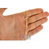 10K Yellow Gold Mariner Anchor Hollow Link Womens Chain 2.5 mm