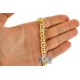 Italian 10K Yellow Gold Mariner Puff Link Mens Chain 7 mm