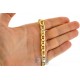 Italian 10K Yellow Gold Hollow Mariner Link Mens Chain 8 mm