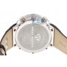 Mens Diamond Silver Watch Aqua Master El Russo 5.35 ct Leather