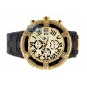 Mens Diamond Gold Watch Aqua Master El Russo 5.35 ct Rubber Band