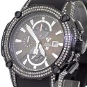 Aqua Master Nicky Jam 5.00 ct Diamond Mens Black Watch