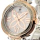 Aqua Master Flower 0.85 ct Diamond Womens Rose Gold Tone Watch