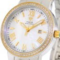 Aqua Master Round 0.70 ct Diamond Womens Two Tone Watch