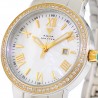 Womens Diamond Two Tone Gold Watch Aqua Master Round 0.70 ct