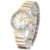 Womens Diamond Two Tone Gold Watch Aqua Master Round 0.70 ct