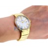 Mens Diamond Yellow Gold Watch Aqua Master Round 1.30 Carat