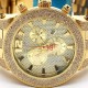 Joe Rodeo Broadway 5.00 ct Diamond Yellow Gold Watch JRBR12